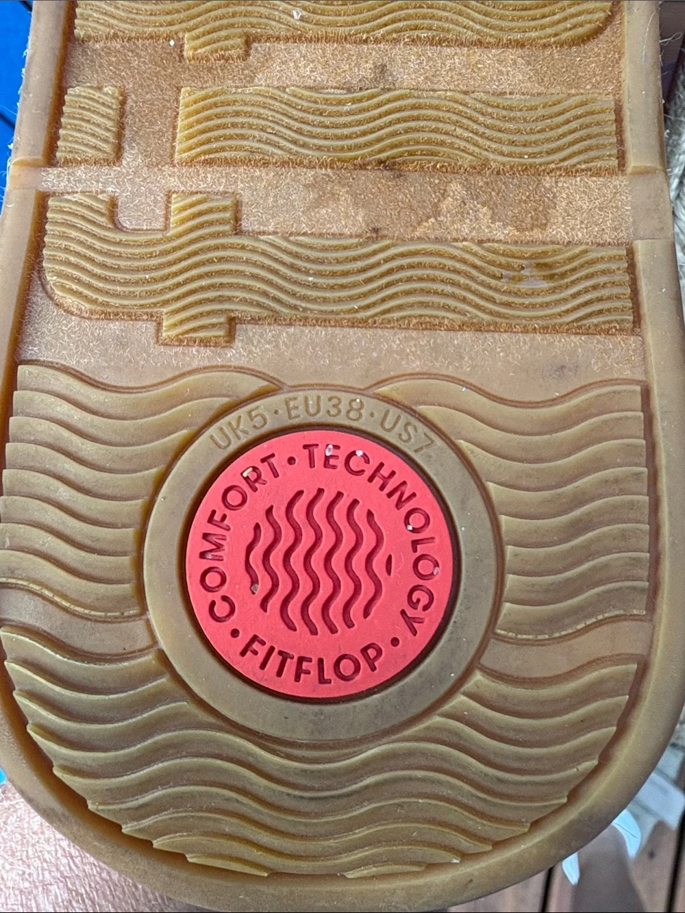 Fitflop Beige Canvas Espadrille Platform Thong Sandals